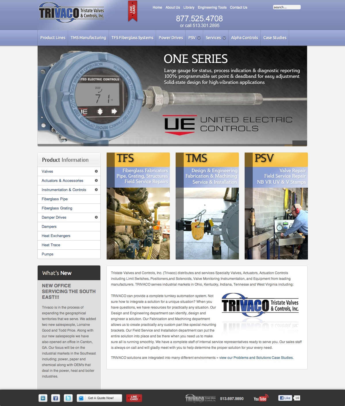 Trivaco Severe Service Valve Distributor, Full Service Valve Automation Center, Custom Fabrication Shop